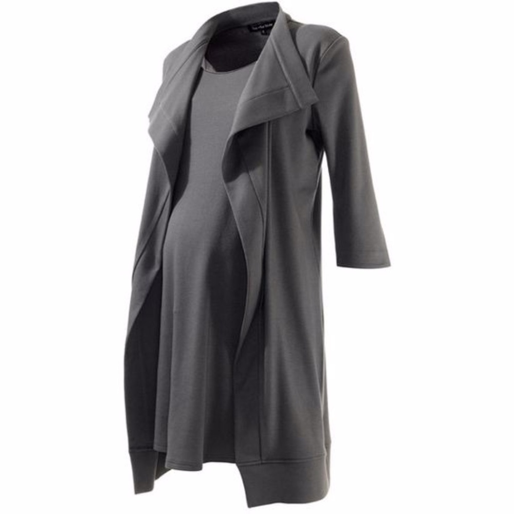 Isabella Oliver Maternity Classy Drape Faux Twin Set Dress